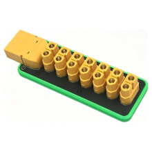 100A Load Current 1-to-7 Power Distribution Board XT90-to-XT60 PDB Module for RC Drone/Robotics Equipment No Hole