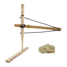 Hand Drill Kit Fire Igniter Primitive Wood Survival Practice Friction Fire Tool for Teaching Outward Training Light
