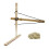 Hand Drill Kit Fire Igniter Primitive Wood Survival Practice Friction Fire Tool for Teaching Outward Training Light 1