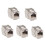 5PCS RJ45  Jack Module Tool-Less Type Shielded Zinc Alloy Module Self-Locking Network Coupler Adapter CAT7 1