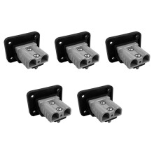 5pcs 50A Flush Mount Bracket for Anderson Plug Charging Panels Connectors for Ship Yacht RV Passenger Car Panel Socket