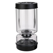 Pickle Jar with Strainer Flip, Airtight Glass Pickle Jar for Fermentation with Date Tracker Lid, Port, Two Forks