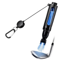 Club Brush Cleaner, Water Spray, Retractable Clip Dual Bristle , Leak-Proof 2.5oz Reservoir, Mist Sprays