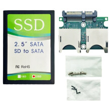 Adattatore Convertitore per Scheda Duale A 15Pin+7Pin con Involucro SSD Auto-Costruito