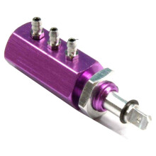 45mm 3-Way Air Valve for RC Airplane Drone Pneumatic Systems, Quick-Connect Fittings with Manual Override Control