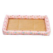 Summer Medium Cat Sleeping Mat Cooling Breathable Small Dog Bed Cushion Anti-Slip Safe Pet Small Cat Rattan Mat