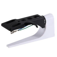 Cartridge Alignment and Overhang Gauge Tool 52mm - with Vinyl Turntable Cartridges and Styli , LP Accessory White+Black