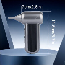Electric Air Duster Air Blower Super Power Turbo Fan Rechargeable 3-Gear Brushless Motor for Car/PC/Home A