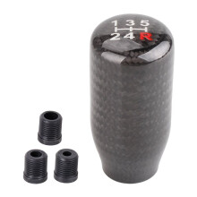 Gear Shift Handle Universal Carbon Fiber Gear Shift Knob Shifter Car Modification Parts 5-Speed