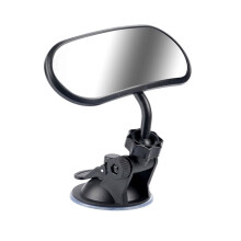 Car Rearview Mirror Auxiliary Mirror Large Field of View Baby Observation Mirror Interior Windshield Mount Suction Cup