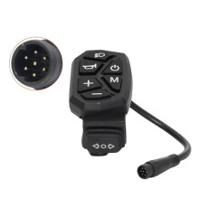 For M4 Pro MAX Scooter 7-Pin Multifunctional Waterproof Horn Headlight Integrated Control Button