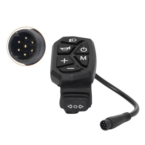For  M4 Pro MAX Scooter 7-Pin Multifunctional Waterproof Horn Headlight Integrated Control Button