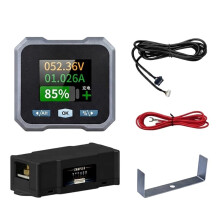 10-100V Batterijmonitor met 100A Shunt, LCD Achtergrondverlichte Digitale Batterijmeter voor RV, Marine, Motorfiets & Zonne-Energiesysteem