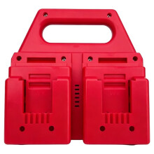 Battery Holder 4 Battery Storage Rack Bracket for 18V Li-Ion Battery Portable Battery Holder with Handle