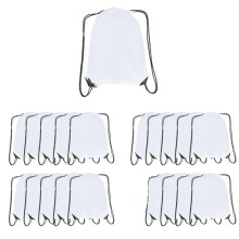 Drawstring Backpack Bulk 20 Packs Draw String Backpack Bags DIY Gym Sports Trip Traveling Yoga Ride