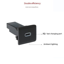 Adaptador de Corriente para Cargador de Coche Tipo C PD de 12V 30W para para Caravelle T5