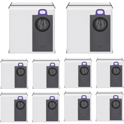 10 Pack Replacement Dust Bags Compatible for  Flow 2 Vacuum Cleaner, Disposal Bag Accessories