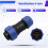 Conector SP2110 IP68 2 3 4 5 5B Pin Macho Hembra Enchufe de Cable Socket D 2