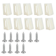 N 6950 Pocket Door Guide (10 Pack) Damping Blocks for Sliding Door and Window Bottom Guide for Heavy Doors with Screws