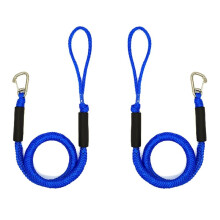4FT Boats Bungee Dock Lines , Boat Tie Downs for Dock with Hooks, Elastic Dock Ties for Small Boat Jet Ski Kayak Mooring