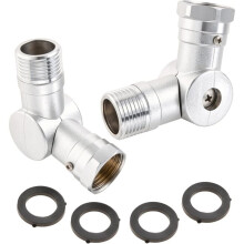 2pack 3/4" Justerbar 180 & 360 Svängbar Vattenslanganslutning för Trädgårdsbevattning, Husvagn & Utomhusbevattningstillbehör