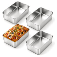 4 Pack Loaf Pans for Baking Bread,Stainless Steel Loaf Pans Bread Loaf Tins for Homemade Bread Brownies, Meatloaf