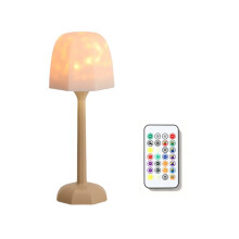 Lampa Biurkowa LED O Wysokich Nóżkach z Projekcją Fal Atmosferycznych, Nocna Lampka, Dotykowe Sterowanie, Zdalnego Sterowania