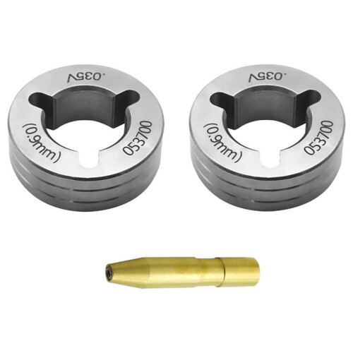 3pcs Drive Roll Kit Replacement .035" V- Fits for Millermatic 200/210/212/250/251/252, Replace 079595 053700