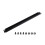 Steel Cable Management Brush Panel Black Cable Organizer for 19 Inch Rack Patch Panel System, 1U 1
