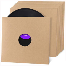 10PCS 10 Inch Vinyl Record LP Jackets Paper Brown Cardboard Vinyl Record Covers Album Covers