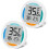 2Pack Small Digital Refrigerator Thermometer,Waterproof Fridge Freezer Thermometer with Large LCD Screen for Home 1