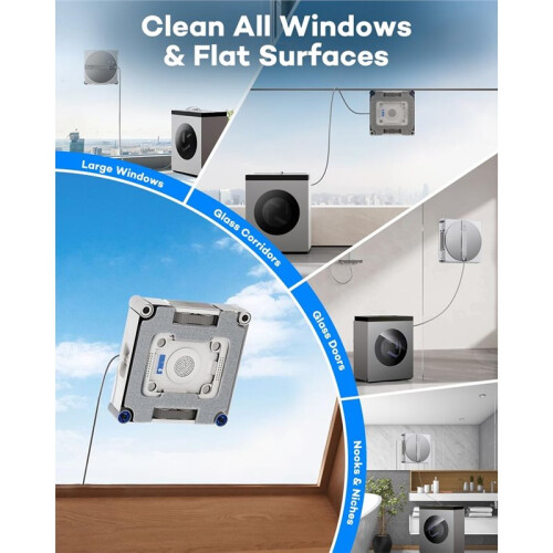 Mop Pads with Brackets Replacement for  Winbot W3 Omni Window Cleaning Robot Window Cleaning Rag Accessories 1