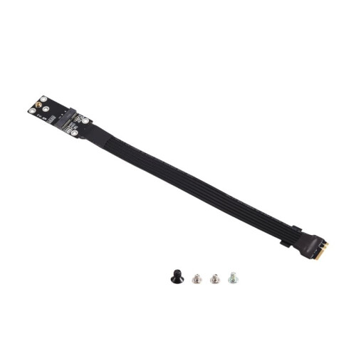 M.2 Key A.E. WiFi Card Extension Cable PCI-E 4.0 X1 Flexible Riser 20CM