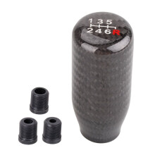 Gear Shift Handle Universal Carbon Fiber Gear Shift Knob Shifter Car Modification Parts 6-Speed