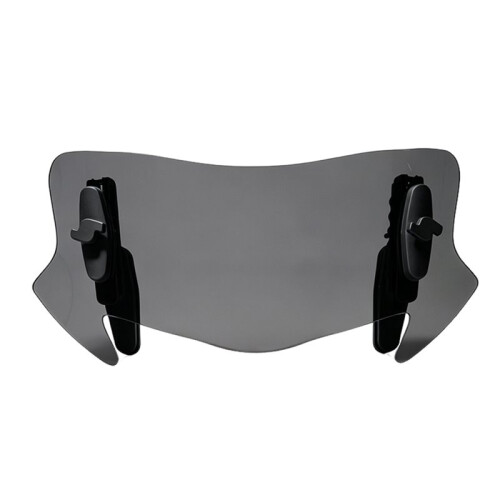 Motorcycle Universal Windshield Extension Adjustable Spoiler Clamp- Windscreen Deflector for    Smoked