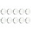 10 Pack Crystal Glass Pattern Weights for Sewing, Fabric Sewing Weights for Cloth Precision Dressmaking Pattern Cutting 1
