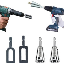 Drahtverdrehwerkzeug für Bohrmaschine 4 Stück - Kegelabzieher & U-Haken Zaunverdreher 4 Stück Aus Kohlenstoffstahl für Bohrmaschine