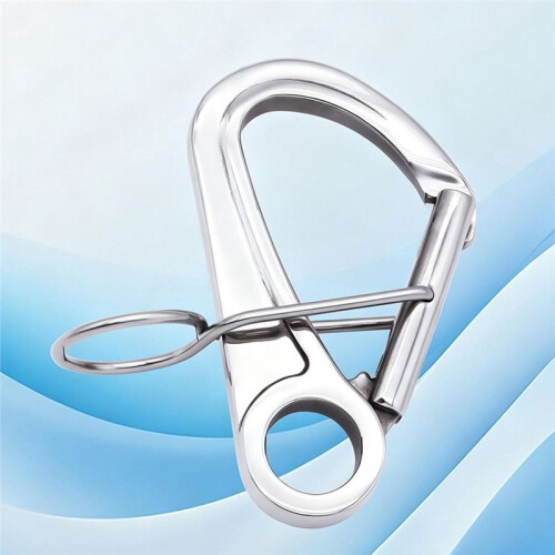 316 Stainless Steel Spring Hook Quick-Release Safety Carabiner Kayak Mooring/Docking Hook Self-Locking Hook 2