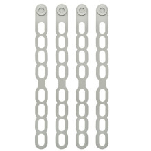 4 Pièces de Sangle de Fixation pour Couvercle de Pot en Silicone pour un Rangement Minimaliste de Tapis de Yoga, Rideaux et en Gris