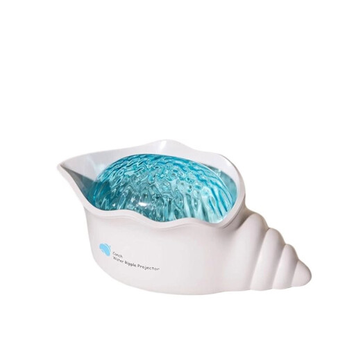 Conch Ocean Wave Light Projector, Colors Changing Lamp with Dynamic Ripple Light, Mood Lighting with Memory Function