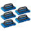 5-Pack Screen Printing Scrub Pads with Handle, Ink Cleaner Mesh Reclaiming Brushes, Printing Press Accessories 1