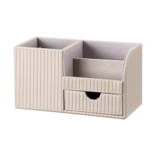 Schreibtischorganizer mit Schublade, Bürozubehör für Frauen, Mehrfach-Fach Stifthalter & Desktop Aufbewahrungsorganizer C