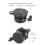 Tripod  Leveling Base Adjustable 15 Degree Table Hemisphere Plate Leveler for DSLR Camera Tripods 1/4'' 3