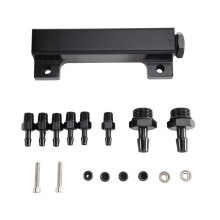 Car Vacuum Block Intake Manifold Universal 6 Port Vacuum Block Intake Manifold Kit Fuel Gas Wastegate Turbo Boost