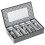 Silverware Storage Box -Adjustable Divider Hard Shell Flatware Organizer with Clear Window and Zipper 1