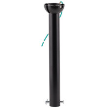 Matte Black Ceiling Fan Downrod with Hanger - Universal Threadless Extension Pole 10 Inch