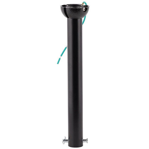 Matte Black Ceiling Fan Downrod with Hanger  - Universal Threadless Extension Pole 10 Inch