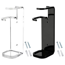2pc Acrylic Clear Light Saber Stand Simple Organizer for Exhibition Hall Restaurant Wall Mount Storage Rack 2pc