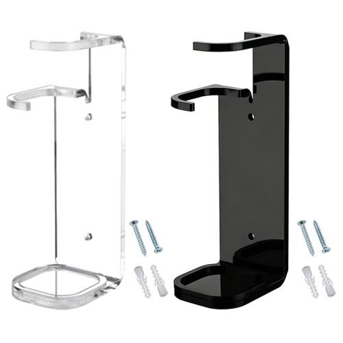 2pc Acrylic Clear Light Saber Stand Simple Organizer for Exhibition Hall Restaurant Wall Mount Storage Rack 2pc
