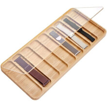 Holz-Uhrenarmband-Organizer mit Acryldeckel, Aufbewahrungs-Displaybox für Uhrenarmbänder und Schmuckaccessoires mit 9 Fächern